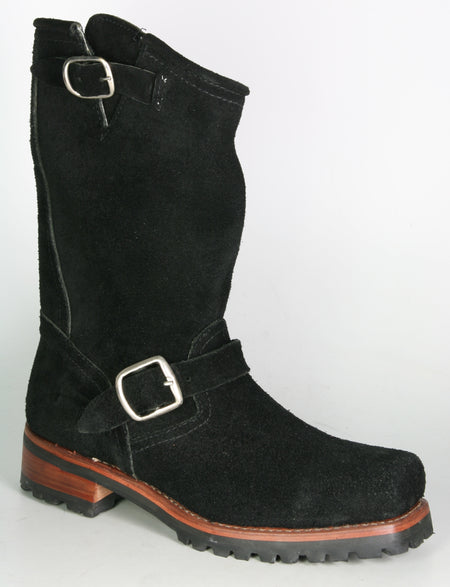 Logger 24 Paraiso Bikerboots Wildleder Black