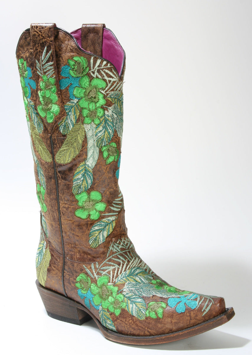 5003 Matera Cowboystiefel Green Fowerpower