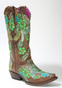 5003 Matera Cowboystiefel Green Fowerpower