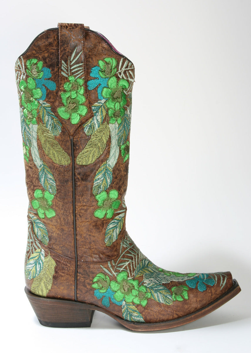 5003 Matera Cowboystiefel Green Fowerpower