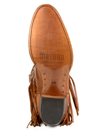 2475 Mayura fringe boots Fado Cuero Bohostyle