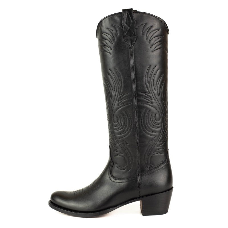 2600 Mayura Cowboystiefel Langschaft Nappa Black