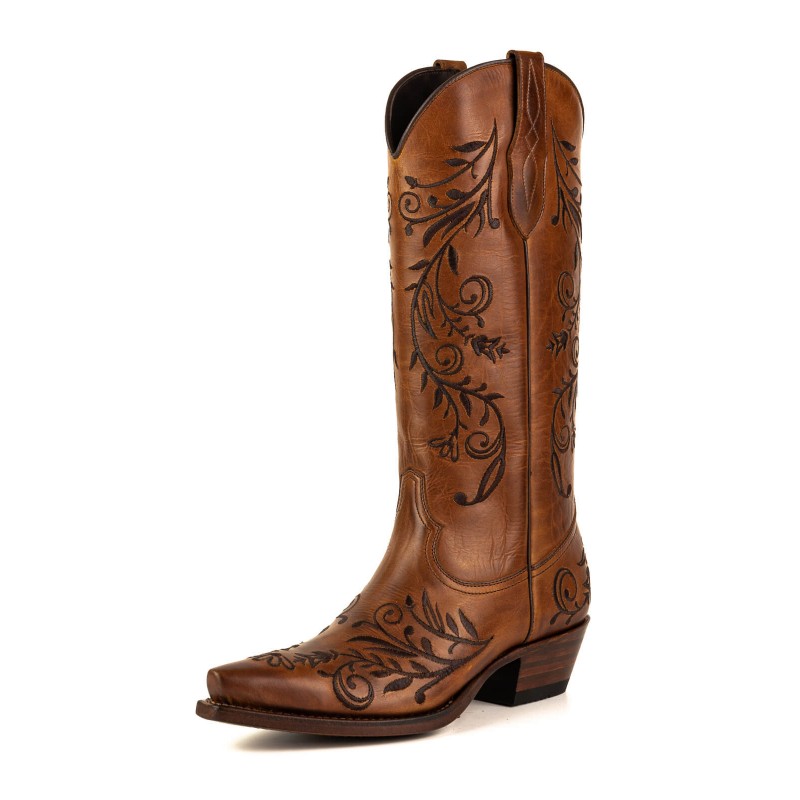 2669 Mayura cowboy boots Pull Grass Castano