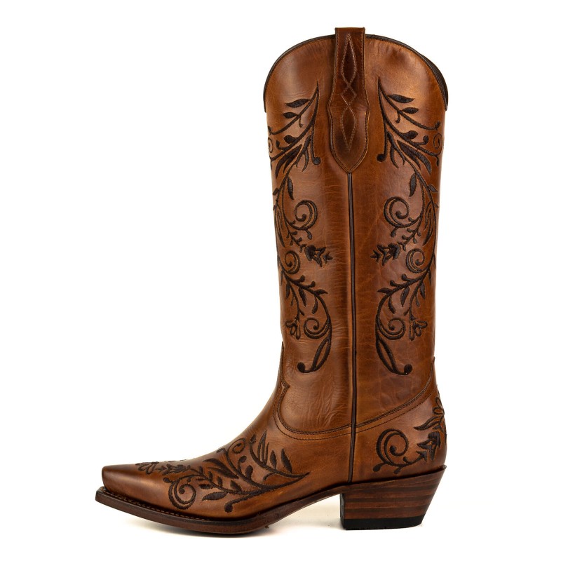 2669 Mayura cowboy boots Pull Grass Castano