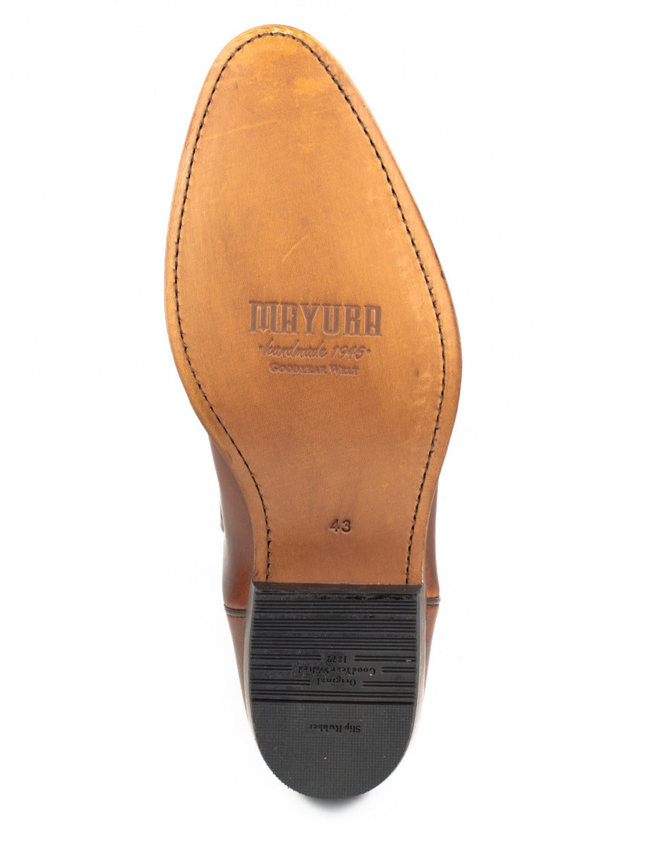 2627 MAYURA cowboy boots Castano