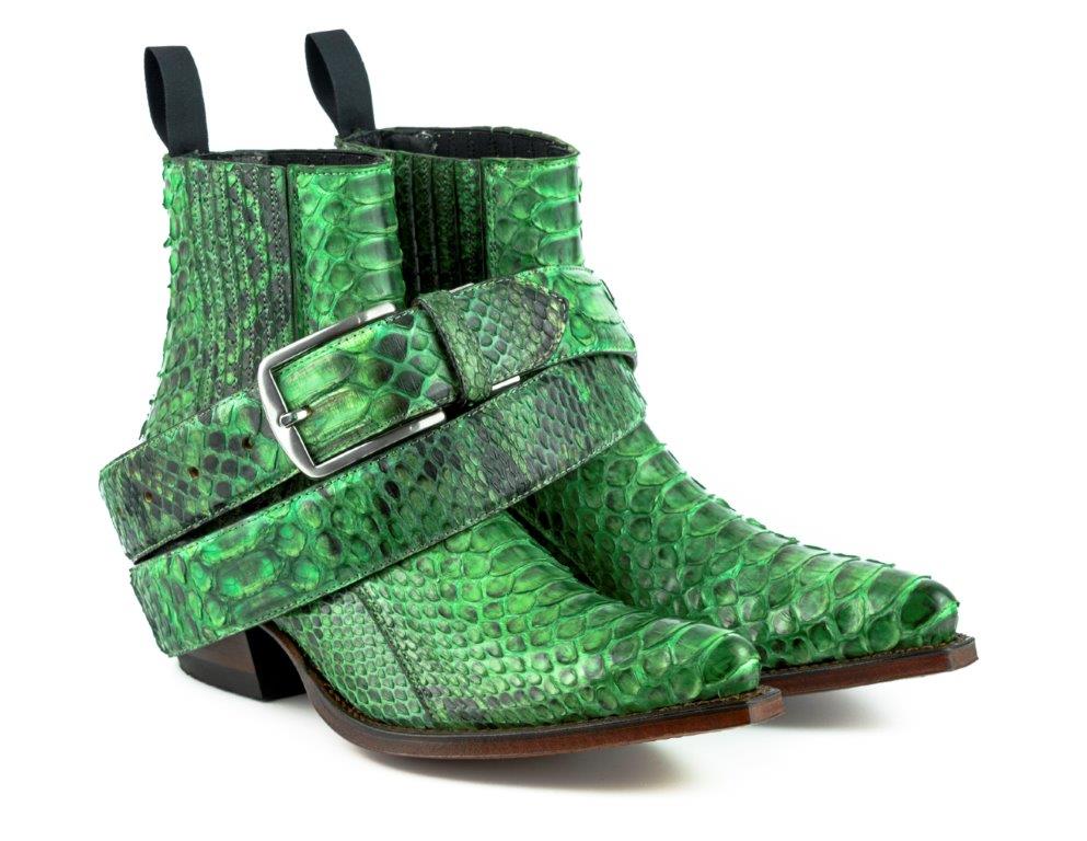 2496 Mayura Boots Ankle Boots Python Verde