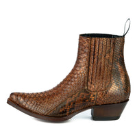 2496 Mayura Boots Stiefeletten Python Cognac