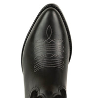 2666 Mayura Cowboystiefel Wings Black Nappa Black Split Suede