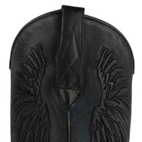 2666 Mayura cowboy boots WINGS Black Afelpado