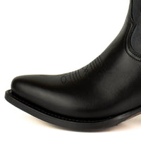 2666 Mayura cowboy boots WINGS Black Afelpado