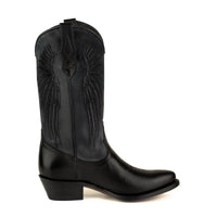 2666 Mayura cowboy boots WINGS Black Afelpado