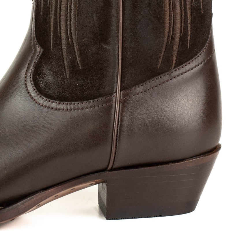 2666 Mayura Cowboystiefel WINGS Brown Nappa Brown Split Suede