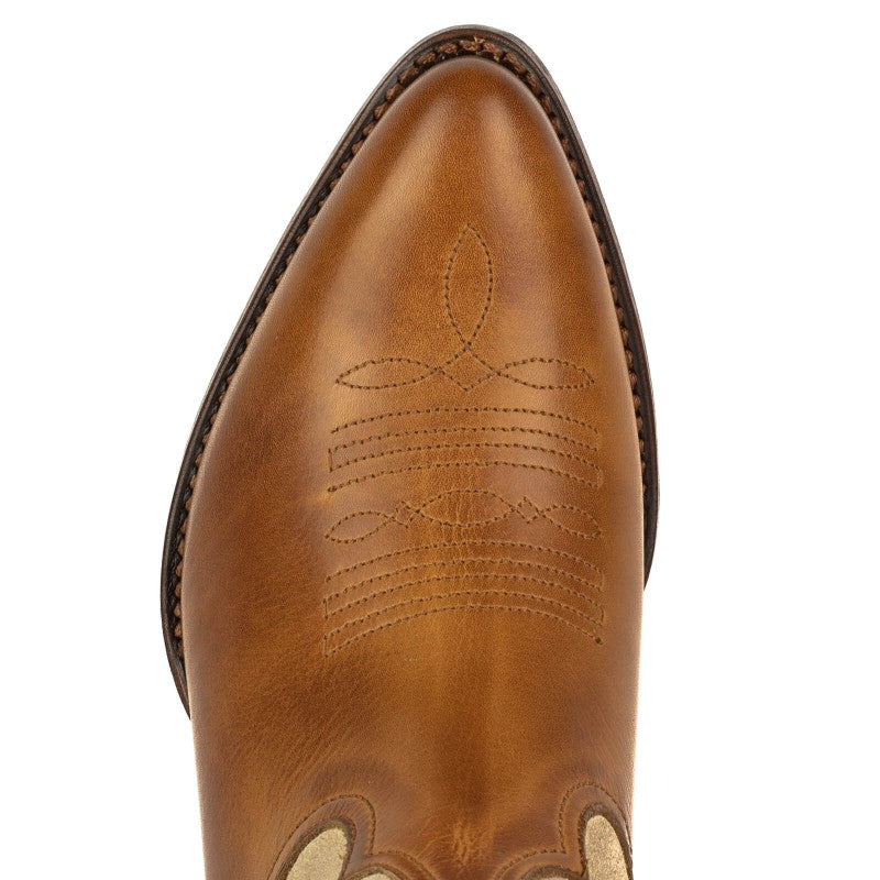 2666 Mayura cowboy boots WINGS Rony Totem Offwhite Split Suede