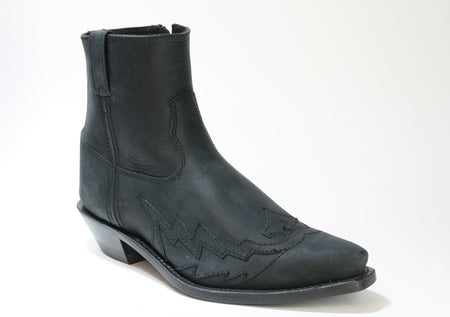 1518 OLD WEST Stiefeletten Durham Black Distress