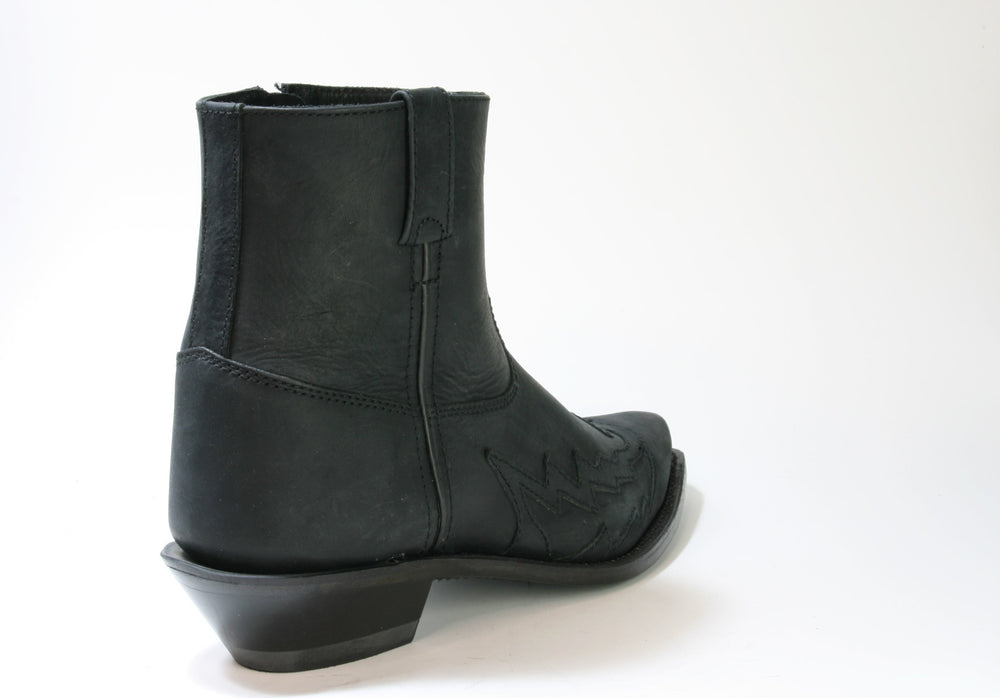 1518 OLD WEST Stiefeletten Durham Black Distress