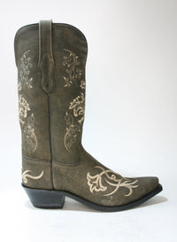 1587 OLD WEST Cowboyboots Abilene Vintage Charcoal