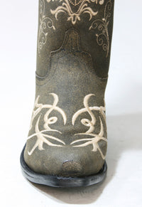 1587 OLD WEST Cowboyboots Abilene Vintage Charcoal