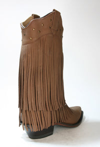 1585 OLD WEST Fransenstiefel Weston Chocolate Nubuck