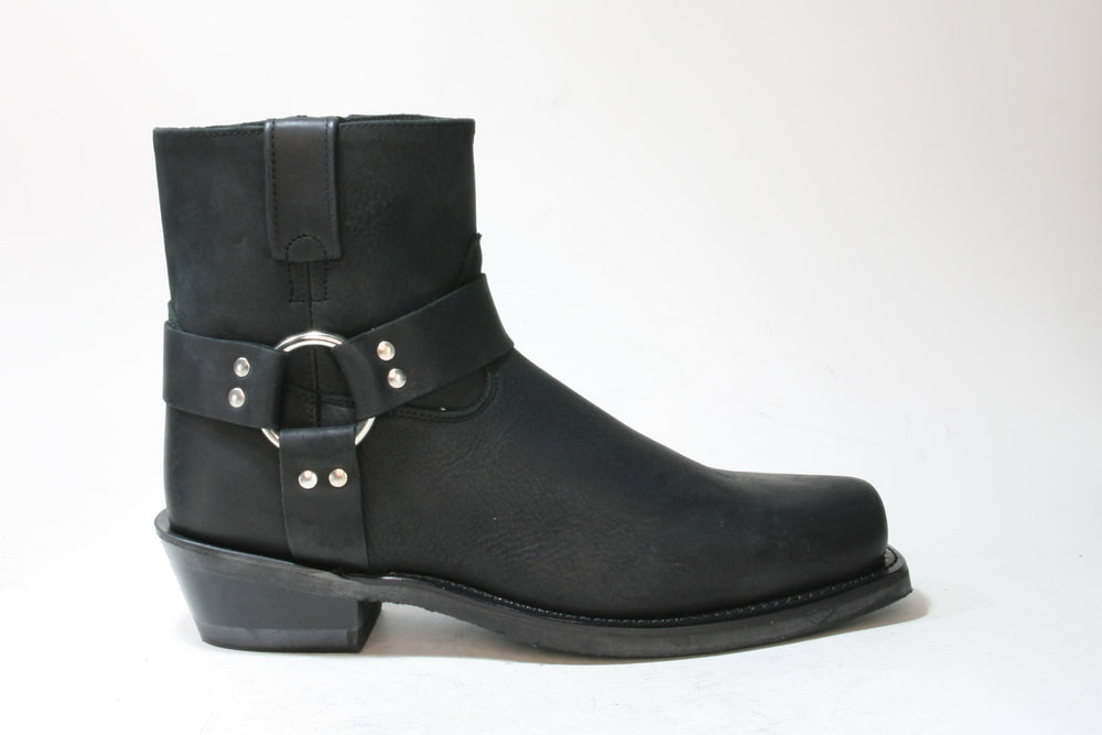 2057 OLD WEST Bikerboots Black Distress