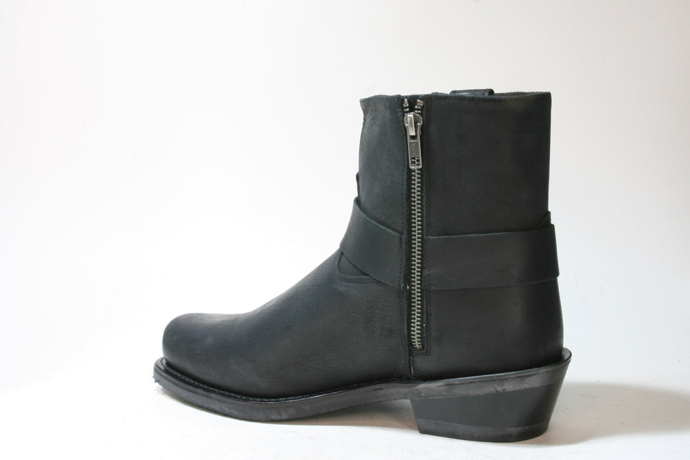 2057 OLD WEST Bikerboots Black Distress