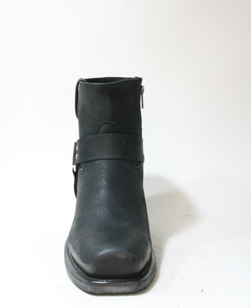 2057 OLD WEST Bikerboots Black Distress