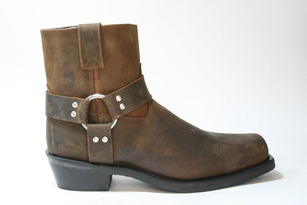 2059 OLD WEST Route 66 Bikerboots Brown