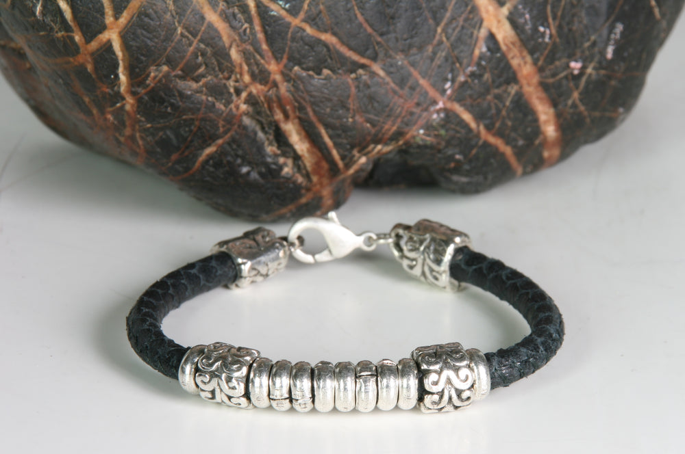 P771 Lederarmband XXL Hardwear Barcelona black