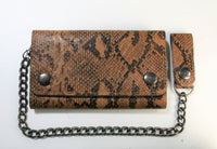 TW 18185 RB Bikerwallet Schlangenimitation