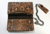 TW 18185 RB Bikerwallet Schlangenimitation