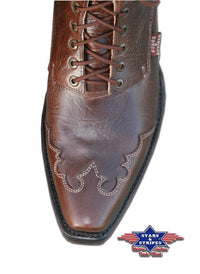 669 Rosie Stars&Stripes Schnuerstiefel Brown