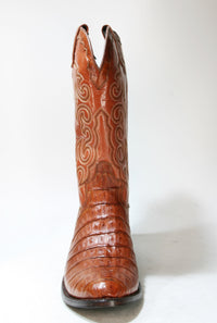 RODEO Sendra cowboy boots caiman leather DOM Peanut