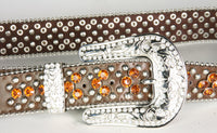 Belt Stars and Stripes stone 05 Brown