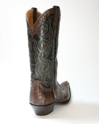 TEXAS cowboy boots Sendra Mexico Caiman Cola Chocolate