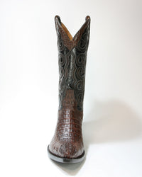 TEXAS cowboy boots Sendra Mexico Caiman Cola Chocolate
