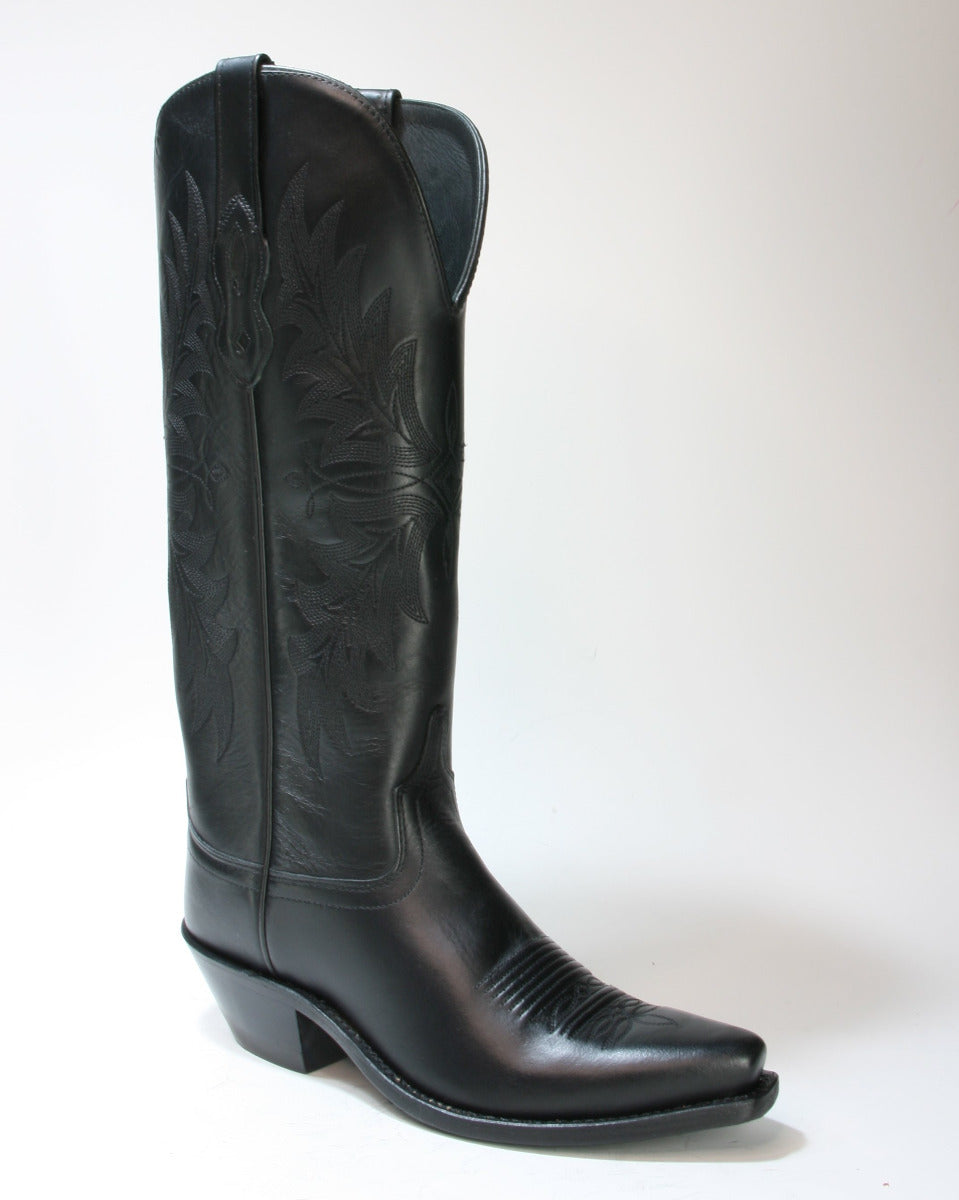 TS 1548 Old West Cowboystiefel Kniehoch Black