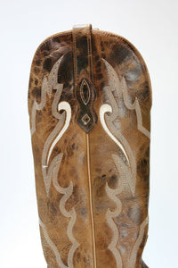TS 1549 Old West Cowboystiefel Kniehoch Brown