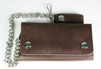 TW28792 Geldbörse Bikergeldbeutel Brown mit Kette