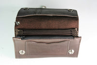 TW28792 Geldbörse Bikergeldbeutel Brown mit Kette