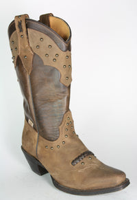 WBL-27 Stars&Stripes Cowboy Boots Brown