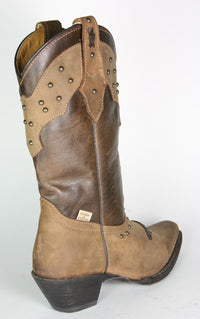WBL-27 Stars&Stripes Cowboy Boots Brown