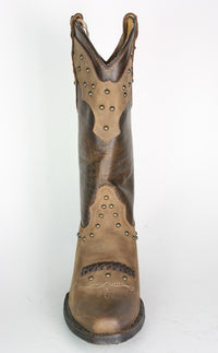 WBL-27 Stars&Stripes Cowboy Boots Brown