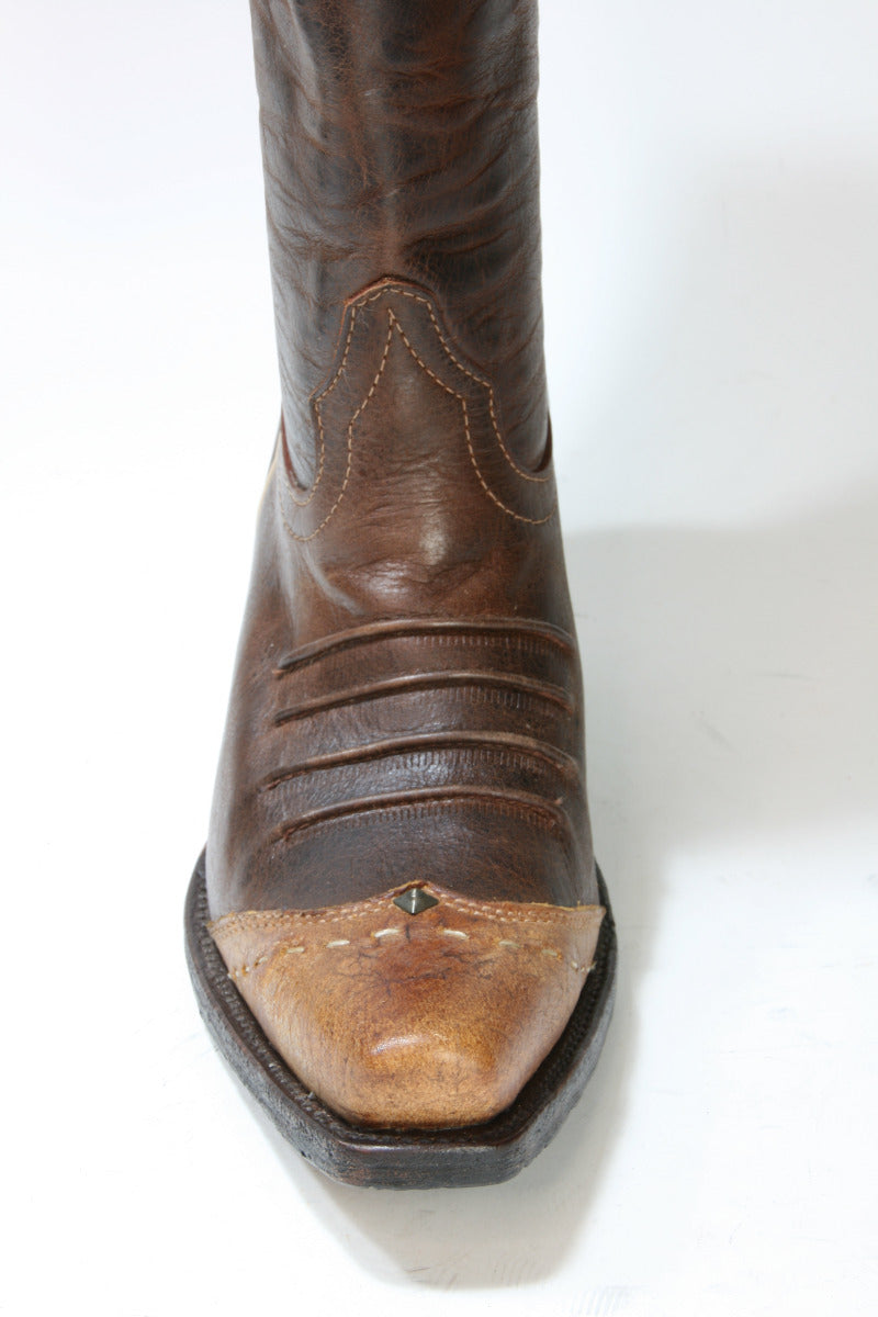 WBL-28 Stars and Stripes Cowboystiefel Brown