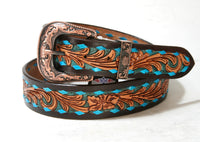 WG-303 Stars & Stripes Leder Westerngürtel