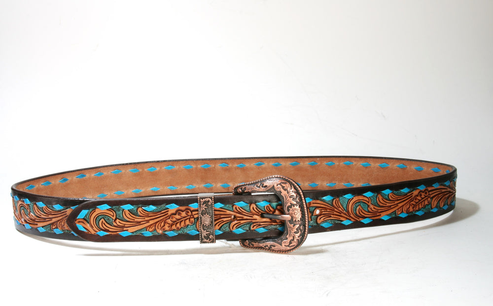 WG-303 Stars & Stripes Leder Westerngürtel