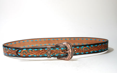 WG-303 Stars & Stripes Leder Westerngürtel