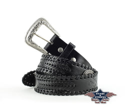 WG-96 Stars&amp;Stripes Belt Black Concha