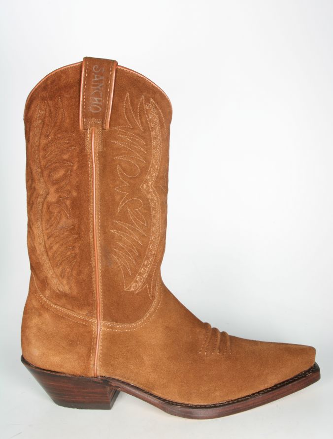 Boots By Boots - 10877 Sancho Cowboystiefel Wildleder Cognac