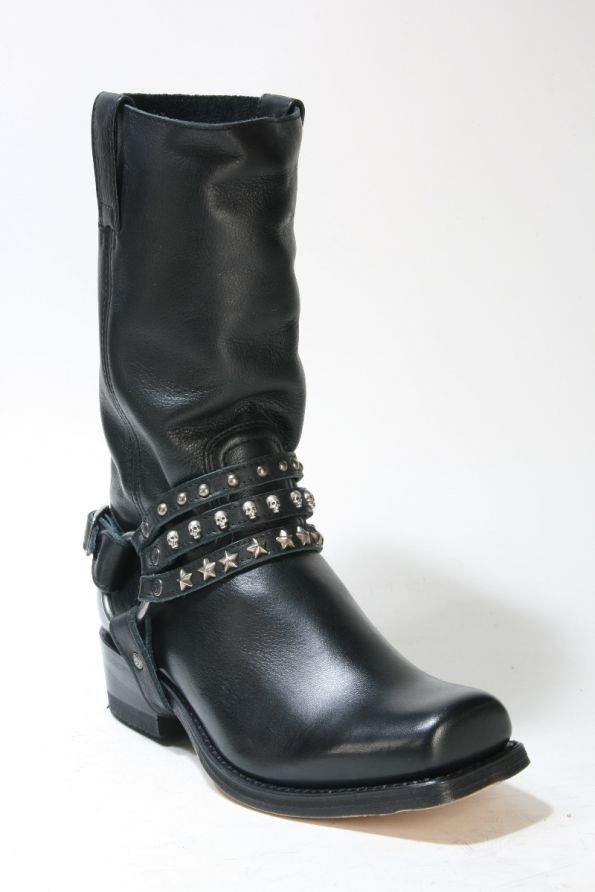 11188 Sendra Bikerboots Blues Salvaje Negro