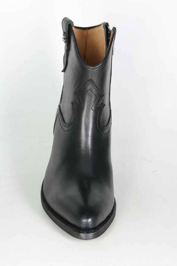 Black patent ankle booties clearance