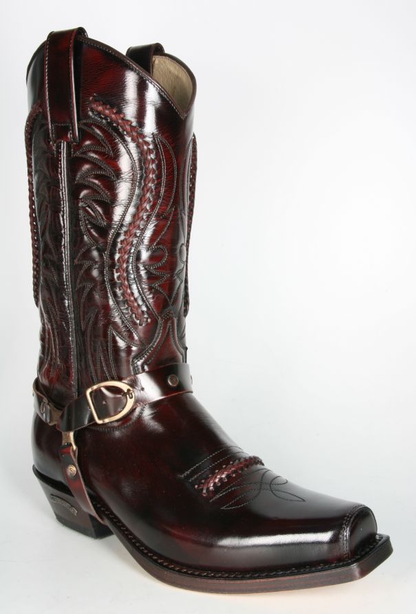 3434 Sendra Cowboystiefel Flor. Fuchsia